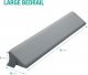 Wedge Pillow for Headboard Gap/Bed Mattress Gap Filler Wedge,Bed Gap Filler Close Gap (0-6"),Stop Pillow Falling Down-Gray(76"x10"x6")