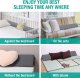 Wedge Pillow for Headboard Gap/Bed Mattress Gap Filler Wedge,Bed Gap Filler Close Gap (0-6"),Stop Pillow Falling Down-Gray(76"x10"x6")