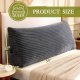 Headboard Pillow Queen, Headboard Wedge Pillow, Back Rest Pillows for Sitting, Reading, Working, Triangle Pillow with Removable Cover, Daybed Pillows for Bed Dorm Sofa, Dark Grey
