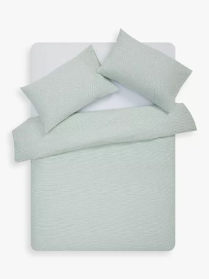 Washed Cotton Duvet Cover Set, Sage