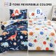 A Nice Night 5pc Glow in The Dark Kids Comforter Set,Dinosaur Galaxy Printed, Space Bedding Set Twin Size for Boys Girls Teen