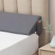 Wedge Pillow for Headboard Gap/Bed Mattress Gap Filler Wedge,Bed Gap Filler Close Gap (0-6"),Stop Pillow Falling Down-Gray(76"x10"x6")