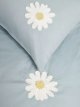 Tufted Flower Pure Cotton Duvet Cover and Pillowcase Set
