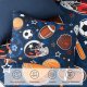 Wink Deer Twin Comforter Set for Boys-5 Pieces Sports Ball Games Glow in the Dark Twin Bedding Sets for Kids, Ultra Soft Bed in A Bag with Sheets