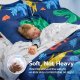 Kid Twin Comforter Set 5 Piece Dinosaur Bedding Set for Boys Girls Super Soft Microfiber Bed in a Bag with Comforter Sheets Pillowcase Sham