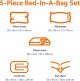 Basics 5-Piece Soft, Easy-Wash Microfiber Kid's Bed-in-a-Bag Bedding Set with Sheet and Comforter, Twin, Unicorn Print