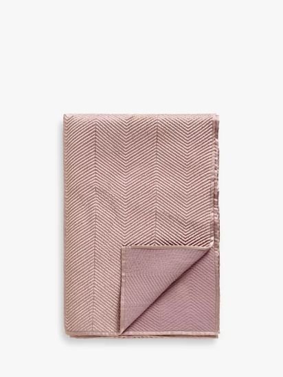 Linear Quilted Bedspread,Rosa Pink