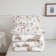  Jungle Animals Comforter Full Size Elephant Lion Giraffe Animal Bedding Sets African Safari Animal Duvet Set for Kids Boys Girls Hunter Brown Rust Wildlife Down Quilt