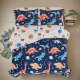 A Nice Night 5pc Glow in The Dark Kids Comforter Set,Dinosaur Galaxy Printed, Space Bedding Set Twin Size for Boys Girls Teen