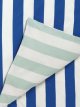 Block Stripe Reversible Pure Cotton Duvet Cover Set