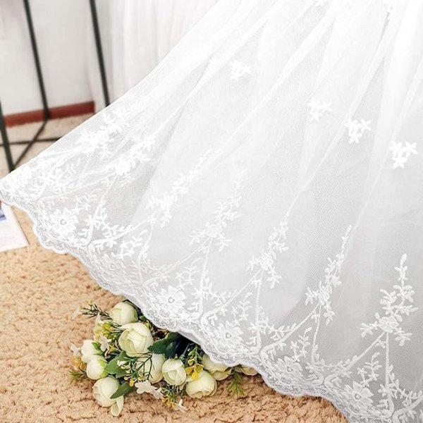 Full Size Bed Skirt White Bed Skirt 18 Inch Drop Dust Ruffle Split Corners Bed Sheets Cover Excellent Quality Lace Bedskirt