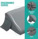 Wedge Pillow for Headboard Gap/Bed Mattress Gap Filler Wedge,Bed Gap Filler Close Gap (0-6"),Stop Pillow Falling Down-Gray(76"x10"x6")
