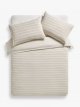 Pyjama Stripe Duvet Cover Set,Natural