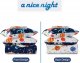 A Nice Night 5pc Glow in The Dark Kids Comforter Set,Dinosaur Galaxy Printed, Space Bedding Set Twin Size for Boys Girls Teen