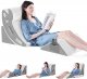 4PCS Orthopedic Bed Wedge Pillow Set for Sleeping, Post Surgery Foam Pillow for Body, Back and Leg Pain Relief, Triangle Adjustable Support Pillow - Acid Reflux, Anti Snoring & GERD Sleeping